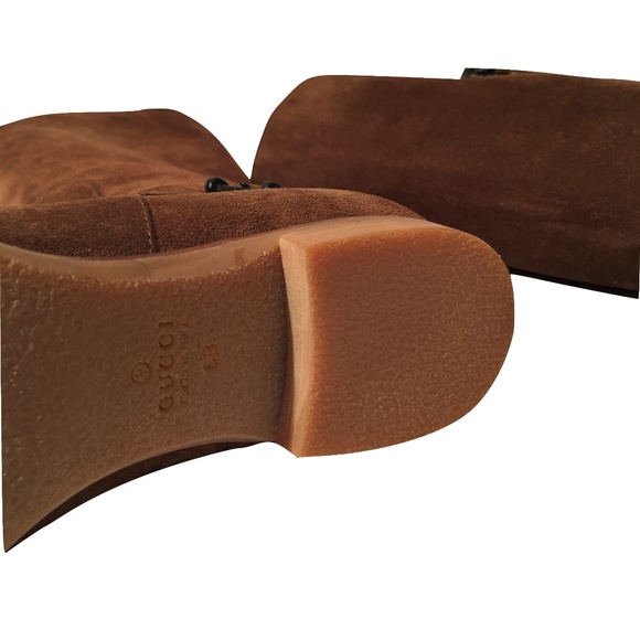 $695 New Gucci Suede Walking Boots - Picture 8 of 8